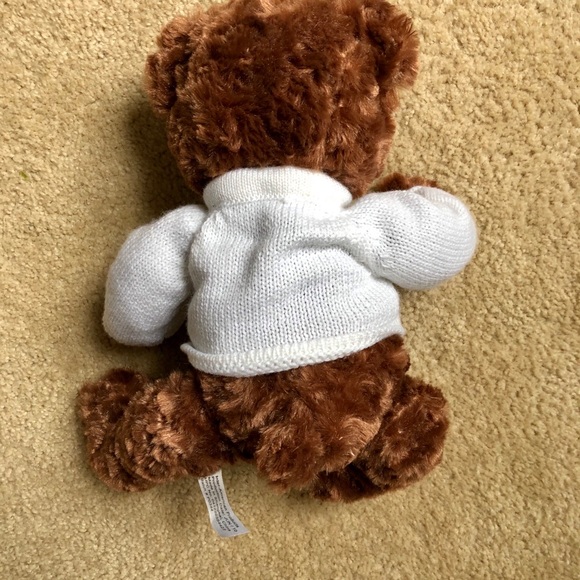 Stuffed Brown Bear With Sweater - Picture 4 of 4